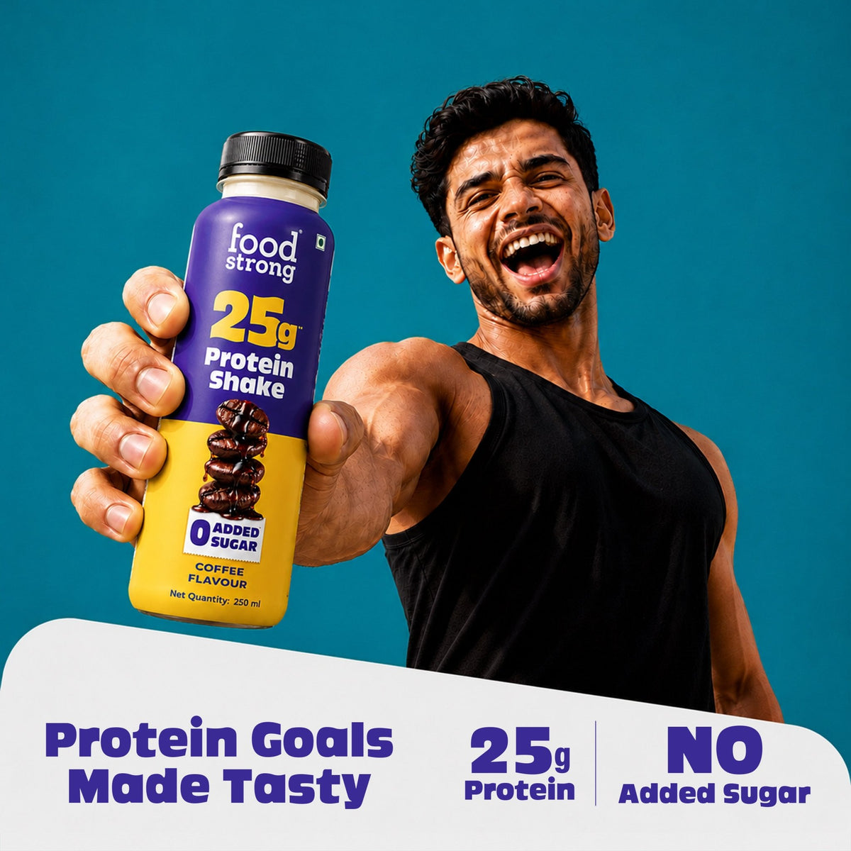 Foodstrong 25g Ready to Drink Protein Shake I Coffee | Pack of 24