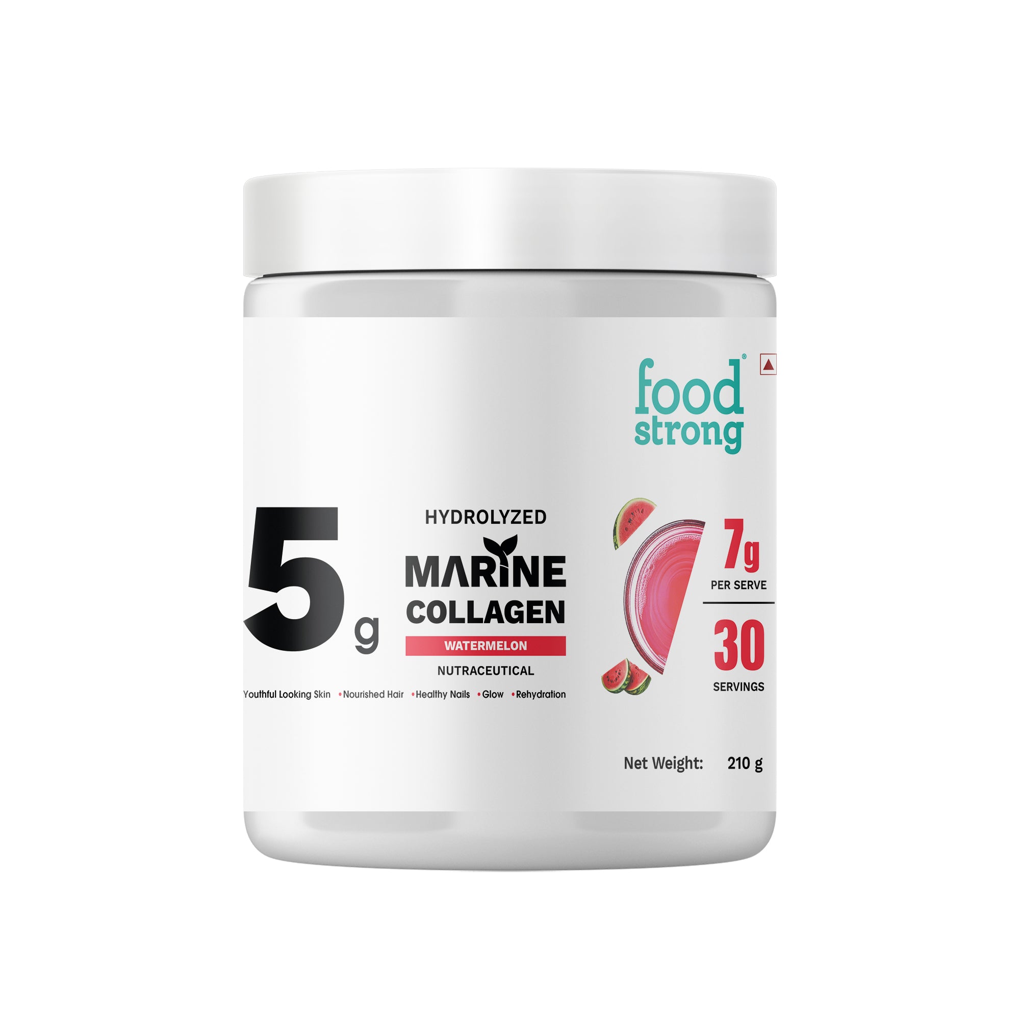Hydrolyzed Marine Collagen Powder – Watermelon Flavour | 30 Servings