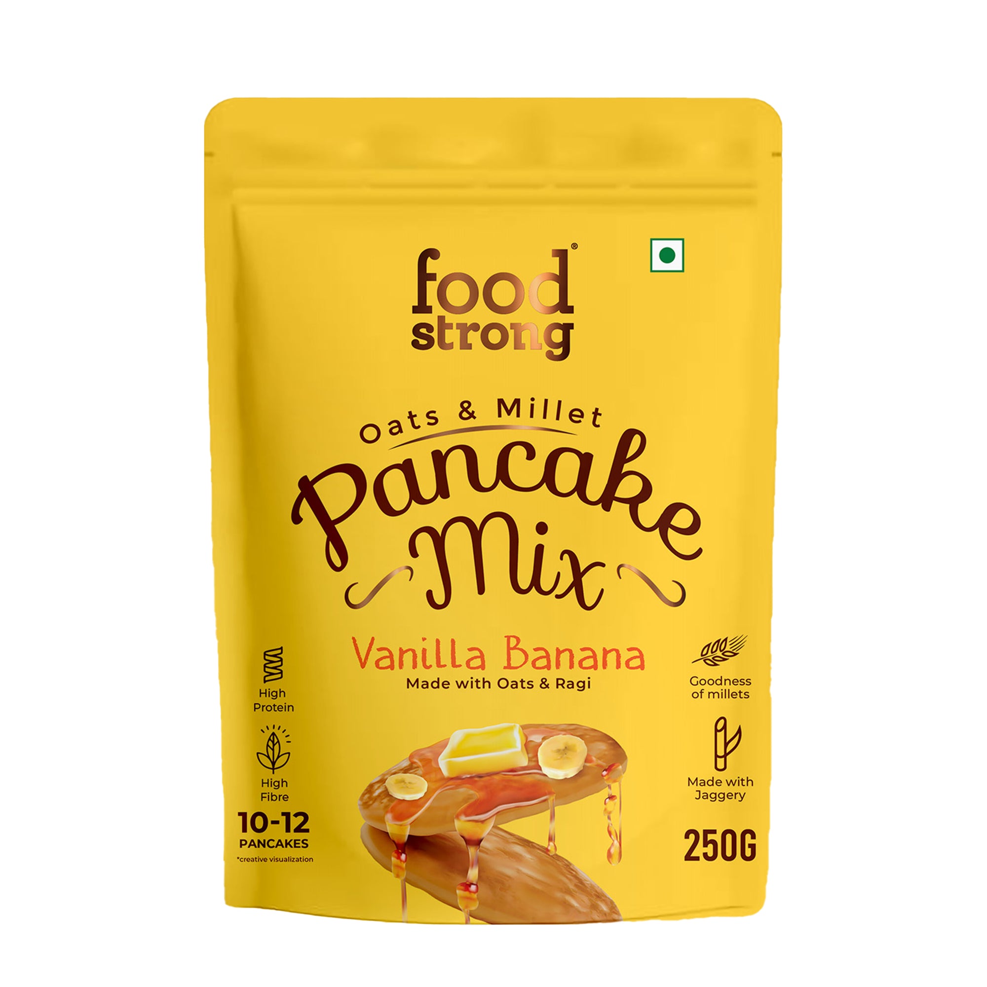 Oats & Millet Pancake Mix (Vanilla Banana) (250g)