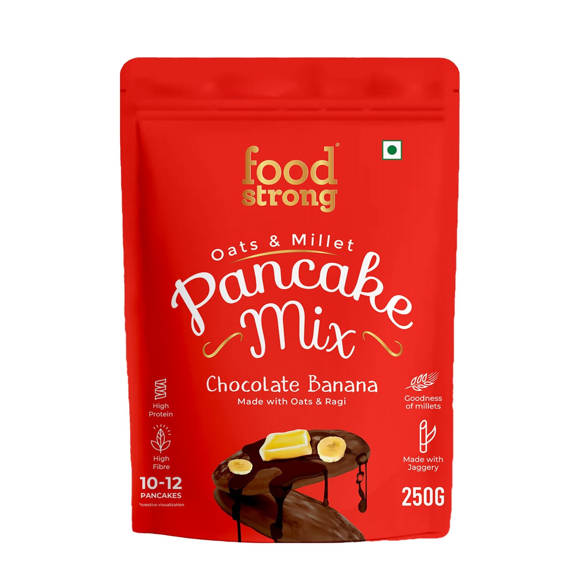 Oats & Millet Pancake Mix (Chocolate Banana) (250g)
