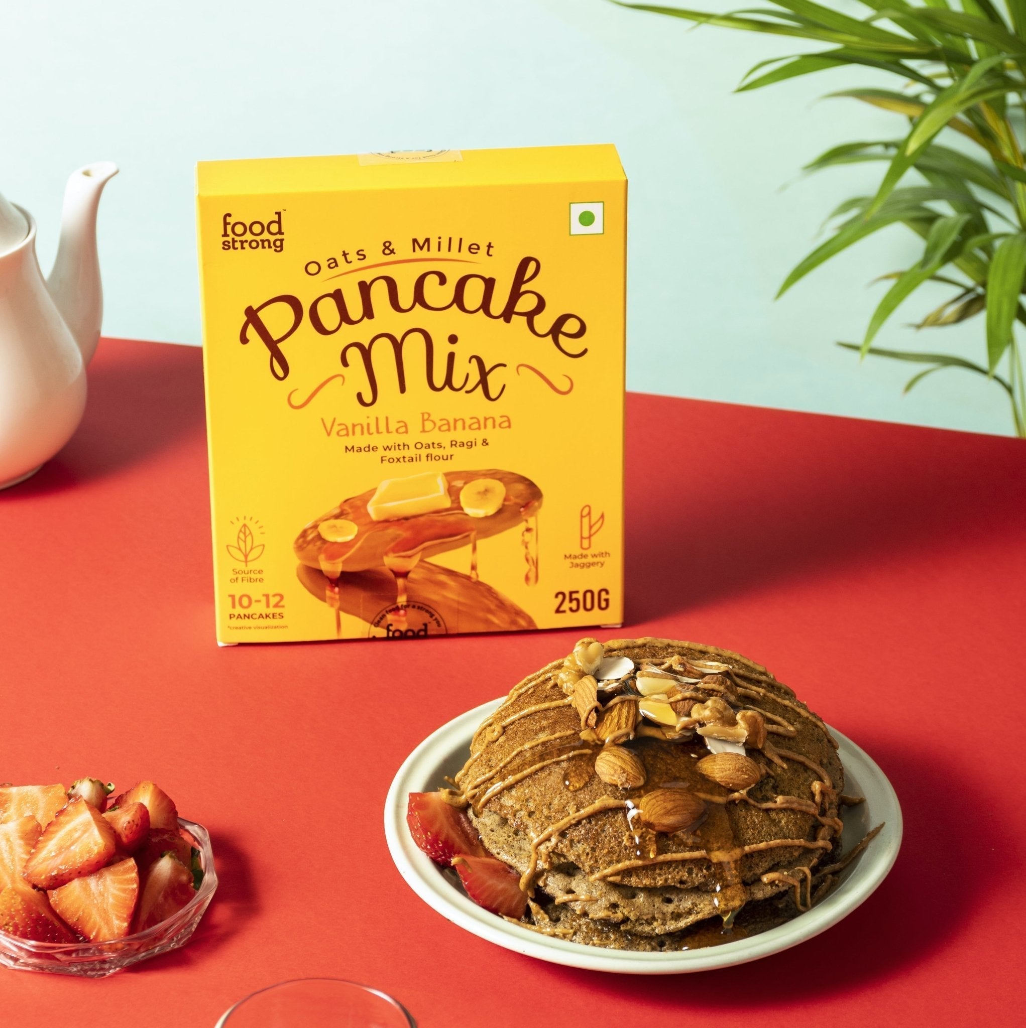 Oats & Millet Pancake Mix (Vanilla Banana) (2 x 250g)